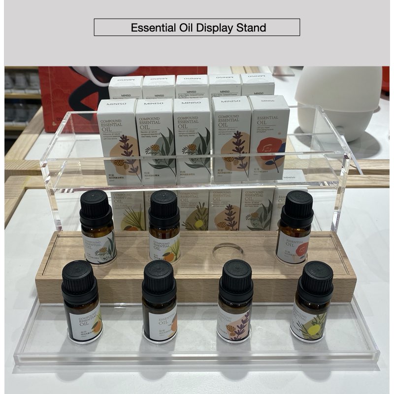 Essential Oil Display Stand - Acrylic Display Stand on Table